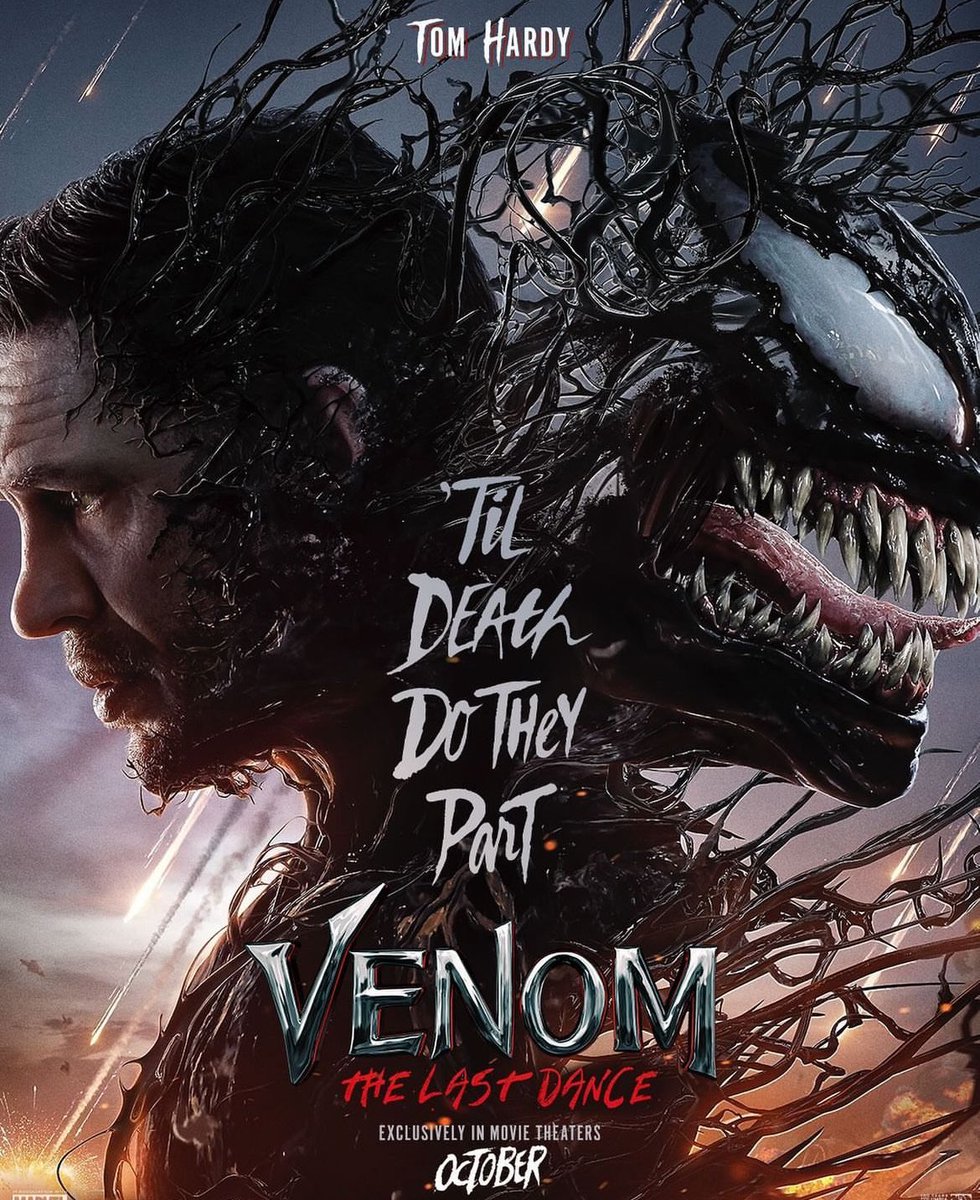 SeriesUpdateFR's tweet photo. Une première affiche promotionnelle pour le film Venom 3. https://t.co/rEX5pK9Kas