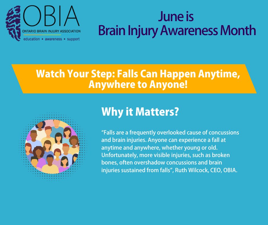 🌟June is Brain Injury Awareness Month 🧠✨

We encourage you to engage with OBIA and other brain Injury Associations to further your knowledge of #braininjury &amp; make a lasting impact on the brain injury community. 

#BIAM2024
#BrainInjuryAwaressMonth
#OBIACanHelp