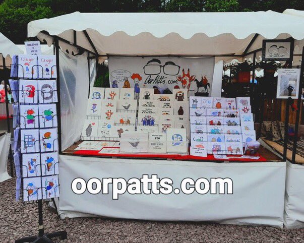 OorPatts's tweet photo. OorPatts framed prints and cards available from Garrion Bridges, Overtown, Wishaw. Cards available from @BornScotland St Enoch’s and Buchanan galleries, and of course in person every weekend @merchantsq #Glasgow. Loads an available online from https://t.co/AjB8Eub71y #MHHSBD https://t.co/0XezP0c7Pj