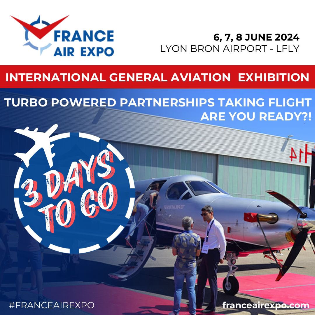 franceairexpo's tweet image. Gear up for an electrifying journey as our turbo-powered partnerships prepare for takeoff! Just 3 days left to join the ride! 🚀✨ #TurboPowered #PartnershipGoals #FAE2024 #franceairexpo #avgeek #generalaviation