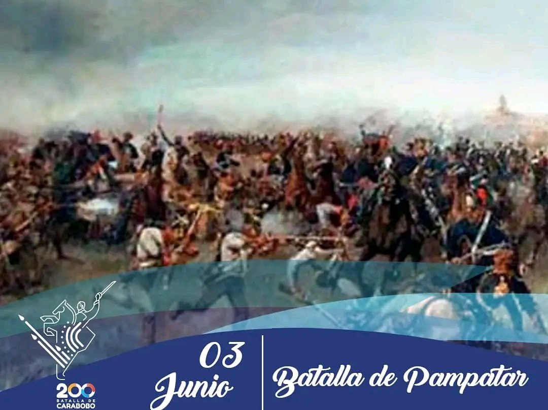 #Efemérides 📌 El 3 de Junio de 1813 estalla la insurrección armada en Pampatar, Margarita, una de las luchas más importantes de la independencia de nuestra Patria, bajo el mando de Rafael Guevara junto a 350 soldados patriotas; el movimiento tiene un triunfo rotundo.