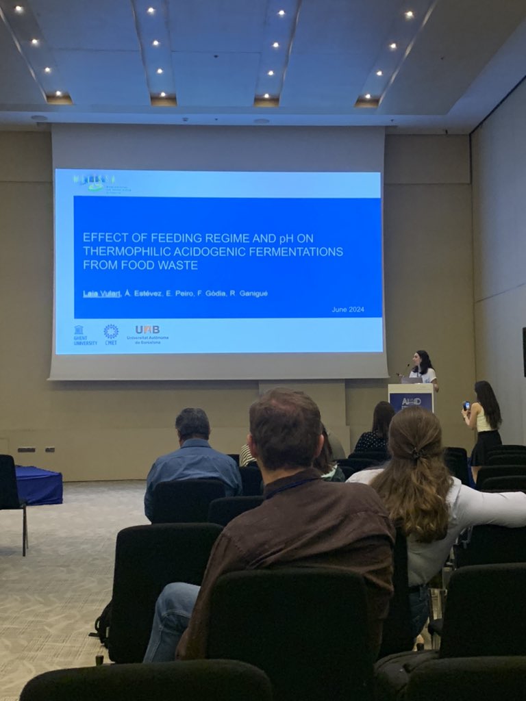 CMET (@cmet_ugent) on Twitter photo Our cmetian Laia Vulart presenting about her mixed culture fermentation work and the effect of pH on the results at the <a href="/IWAHQ/">International Water Association</a> AD 18 conference in Istanbul! #ad18 #mixedculturefermentation 🦠🎉 <a href="/RGanigue/">Ramon Ganigué</a> <a href="/A_EstevezAlonso/">Ángel Estévez</a> Our cmetian Laia Vulart presenting about her mixed culture fermentation work and the effect of pH on the results at the <a href="/IWAHQ/">International Water Association</a> AD 18 conference in Istanbul! #ad18 #mixedculturefermentation 🦠🎉 <a href="/RGanigue/">Ramon Ganigué</a> <a href="/A_EstevezAlonso/">Ángel Estévez</a>