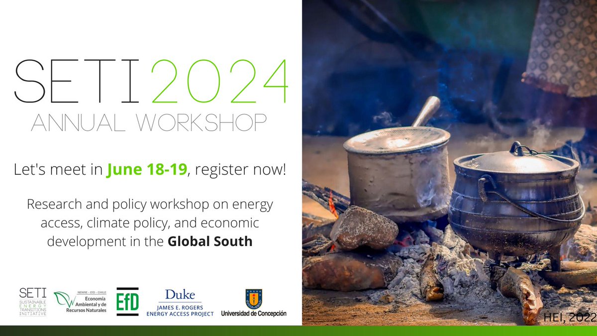 SETI Energy (@setienergy) on Twitter photo 📢🌍 The <a href="/SETIenergy/">SETI Energy</a> 2024 Annual Workshop will be held virtually via Zoom on June 18-19, and a preliminary program is available! Register and check the presentations on our website: energyaccess.duke.edu/seti/. We will have a policy session on day 1, we will provide more info soon! 📢🌍 The <a href="/SETIenergy/">SETI Energy</a> 2024 Annual Workshop will be held virtually via Zoom on June 18-19, and a preliminary program is available! Register and check the presentations on our website: energyaccess.duke.edu/seti/. We will have a policy session on day 1, we will provide more info soon!