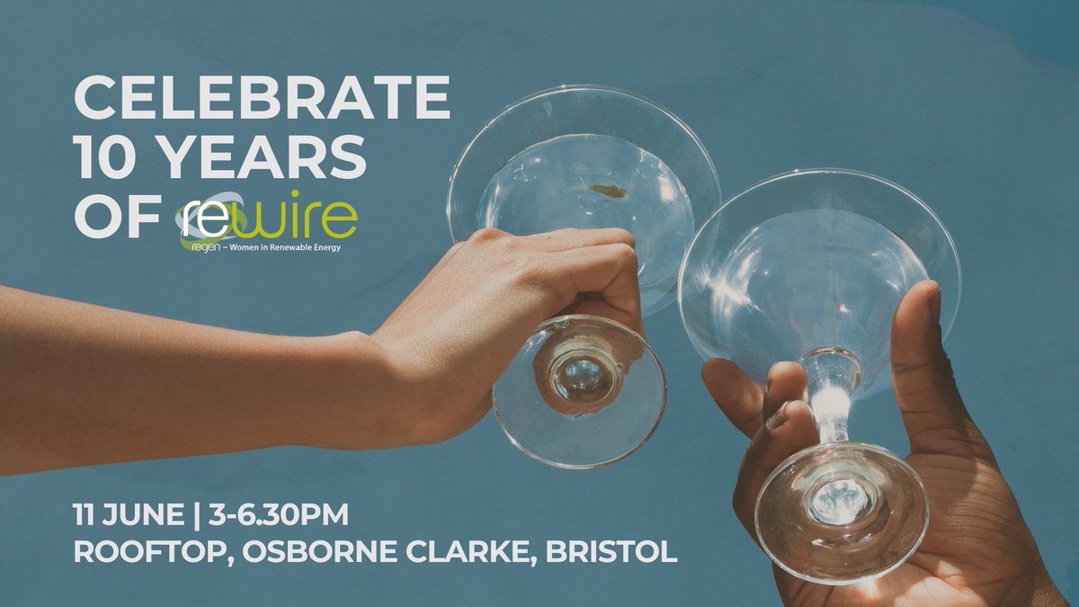 Regen (@regen_insight) on Twitter photo Please join us at <a href="/OsborneClarke/">Osborne Clarke</a> in Bristol next week to celebrate a decade of the Regen #womeninrenewables network. 🥂 regen.co.uk/event/rewire-1… Please join us at <a href="/OsborneClarke/">Osborne Clarke</a> in Bristol next week to celebrate a decade of the Regen #womeninrenewables network. 🥂 regen.co.uk/event/rewire-1…