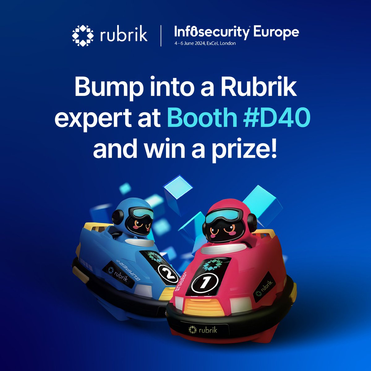 If you'll be at #InfoSecurityEurope in London, I'd love to see you! Come visit the <a href="/RubrikInc/">Rubrik</a> booth to talk with our #CyberResilience experts and win a prize! 🚗 rbrk.co/3yz1T0E