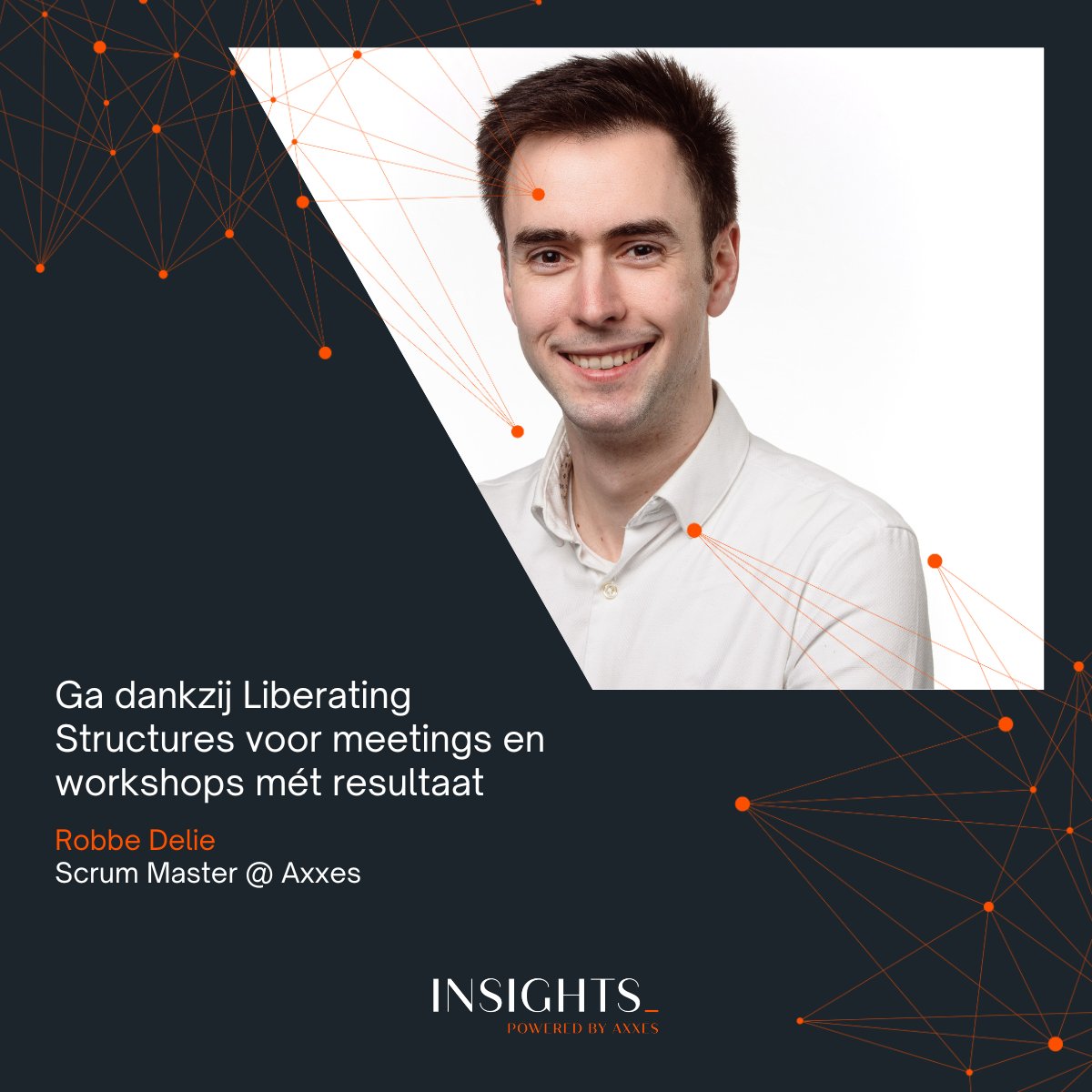 Vandaag, op de dag van de PM, geeft Robbe Delie een workshop over Liberating Structures. Die methode zorgde ervoor dat Robbe zijn meetings en brainstorms een pak interactiever kan maken.

 Lees het uitgeschreven artikel via: axxes.com/insights/ga-da…