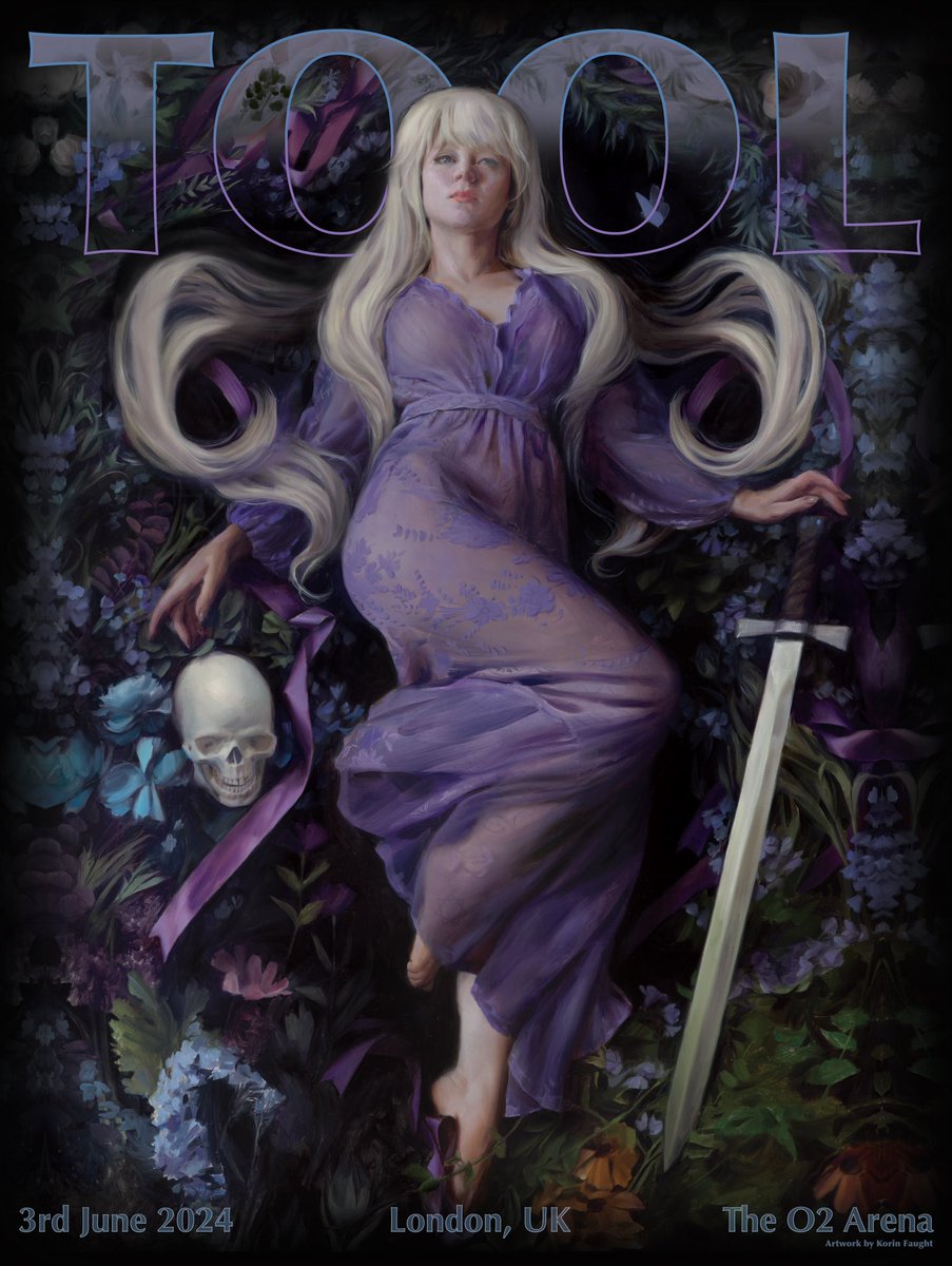 TOOL effing TOOL (@tool) on Twitter photo LONDON! Tonight we're at <a href="/TheO2/">The O2</a>, with support from <a href="/NightVerses/">Night Verses</a>. Don't forget to grab tonight's limited merch poster, with art designed by Adam's wife, <a href="/korinfaught/">korin faught</a>! LONDON! Tonight we're at <a href="/TheO2/">The O2</a>, with support from <a href="/NightVerses/">Night Verses</a>. Don't forget to grab tonight's limited merch poster, with art designed by Adam's wife, <a href="/korinfaught/">korin faught</a>!