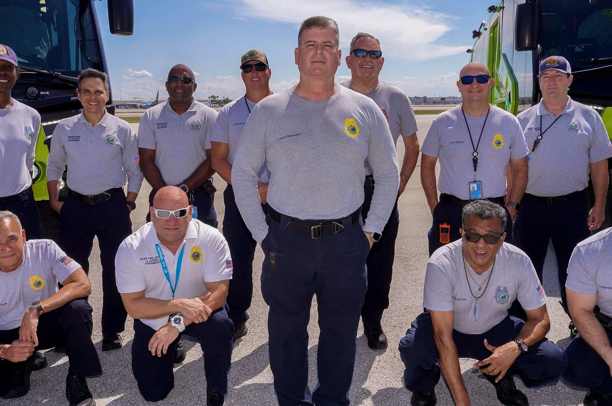 MiamiDadeFire's tweet photo. #MDFR extends heartfelt congratulations to Lt. Juan Ramos on his retirement after dedicating 28 years to our community. A #MDFRClass78 alumnus, Lt. Ramos has served at Miami International Airport's #Station12 for the past 18 years. We hope you have a joyful retirement! https://t.co/vKZiY5eLGG