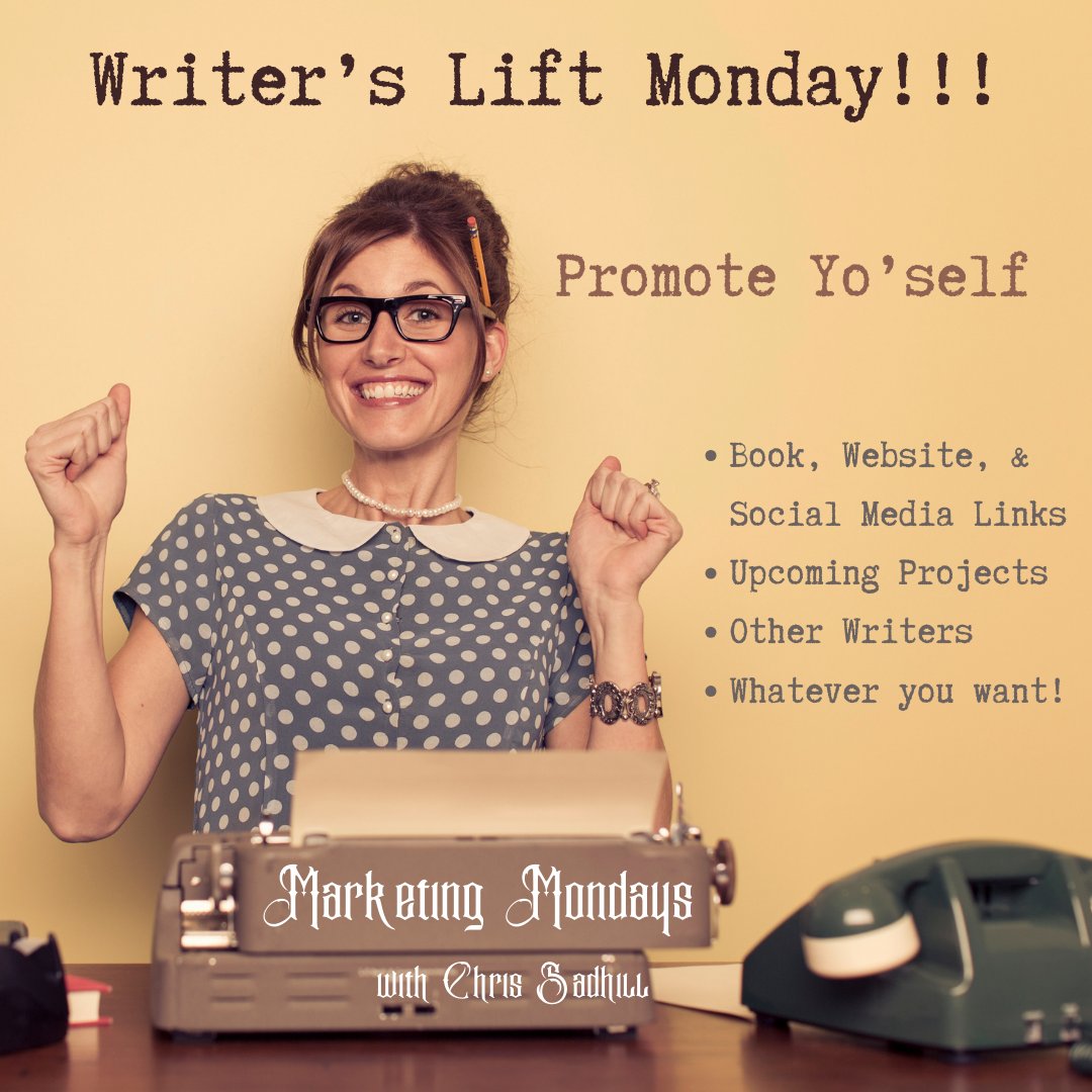 ChrisSadhill's tweet photo. #Marketingmondays are for you!

#SelflessPromote the shit out of your beautiful art &amp; Tag a Friend! 

Share Everything: Your books, links, events, whatever! Let's Lift Each Other

#writingcommunity #poetrycommunity #writerslift #writers #amwriters #poets #authorcommunity https://t.co/Hr9ggolPsH