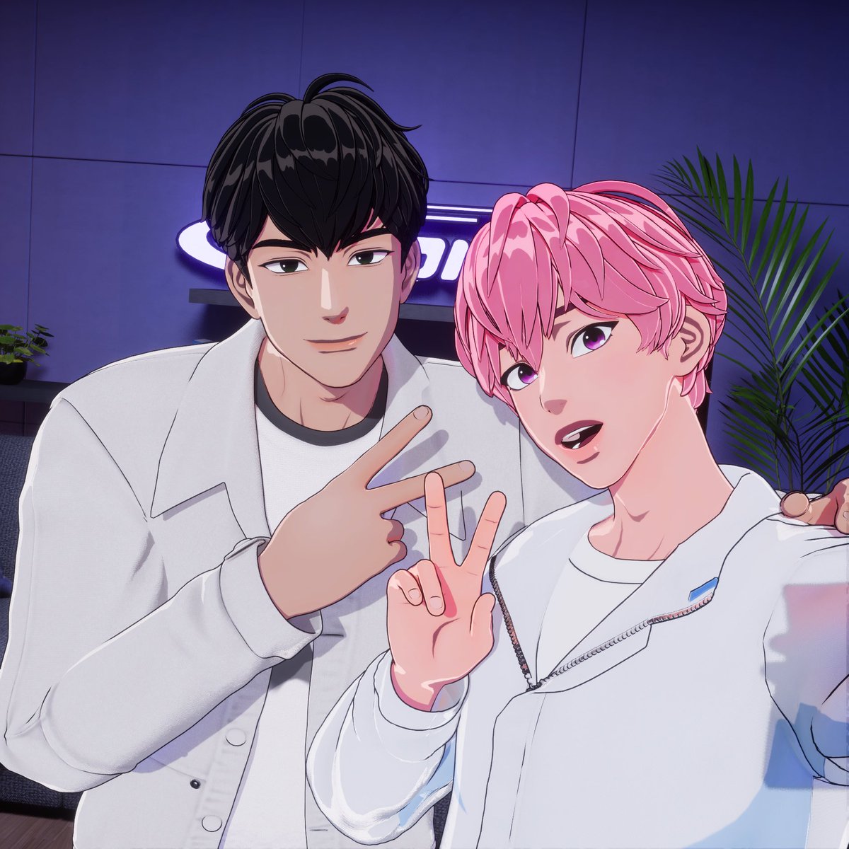 plave_official's tweet photo. [📸]

240603 [PL:RADIO] 인증샷 
오늘은 핑쫀디 &amp; 하민이와 함께 🩷🖤
다음 주에 또 만나요 👋

#PLAVE #플레이브
#예준 #노아 #밤비 #은호 #하민
#Yejun #Noah #Bamby #Eunho #Hamin
#PL_RADIO https://t.co/TDjpfqKmN9