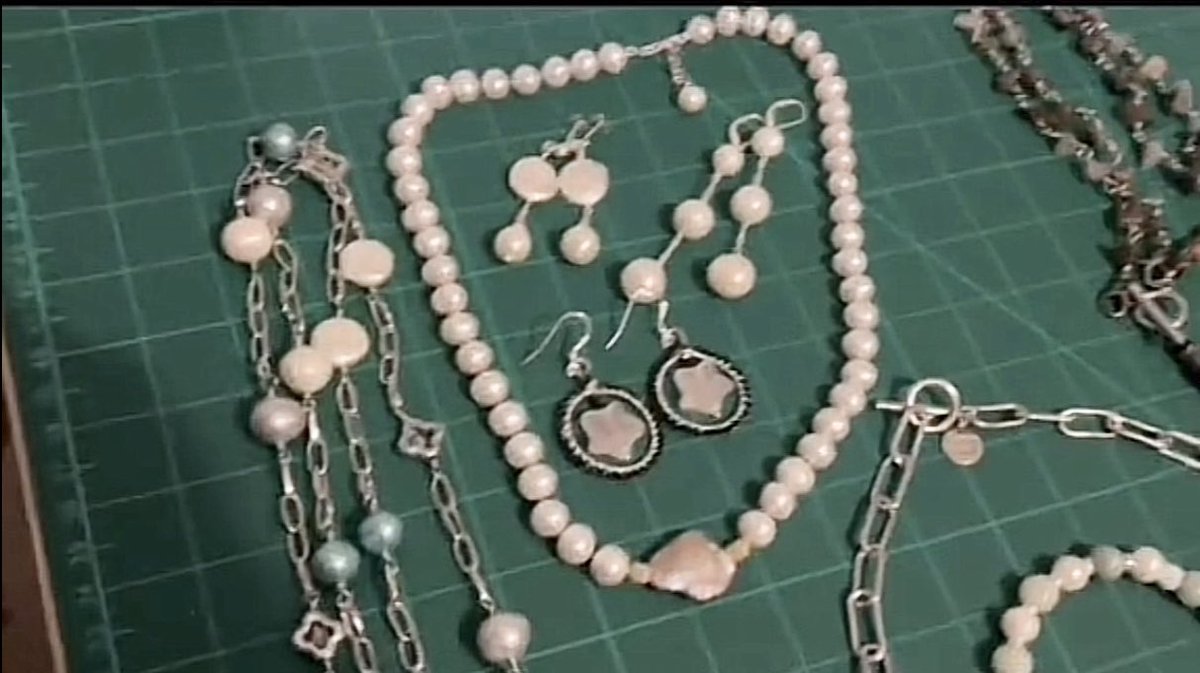 CarregCariad's tweet photo. I never expected in my wildest dreams that one of my idols wearing a piece of jewellery I made. Especially getting a lifetime achievement award in Sweden. I’m still in shock! Yes I made Agnetha’s necklace! #abba #MarathonConcert2024 #handmadejewelry #welsh #Agnetha https://t.co/K4Hx58lADf