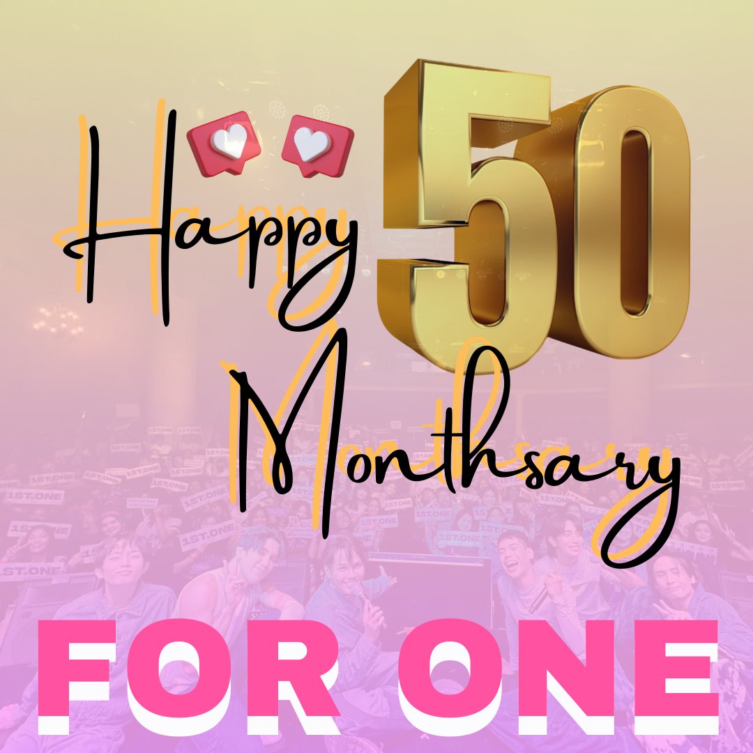 BaeMaxOfc's tweet photo. It's our day! Happy 50th Monthsary, Fam! 💛

FOR ONE GOLDEN MONTHSARY
@1stoneOfficial #1stOne #ForeverOneWith1stOne #ForOneRETRALENTO https://t.co/6rozdj23rc