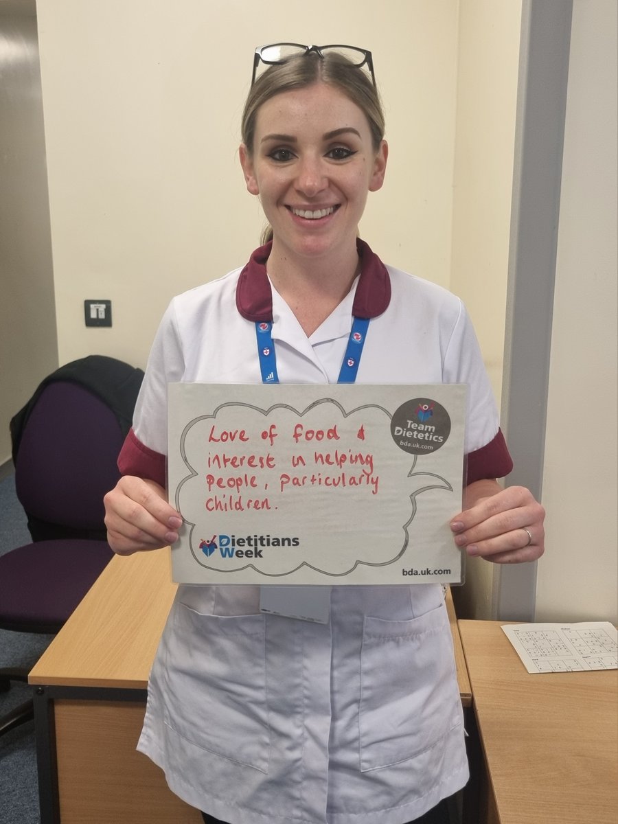 I chose Dietetics because...
<a href="/BDA_Dietitians/">British Dietetic Association</a> #DW2024