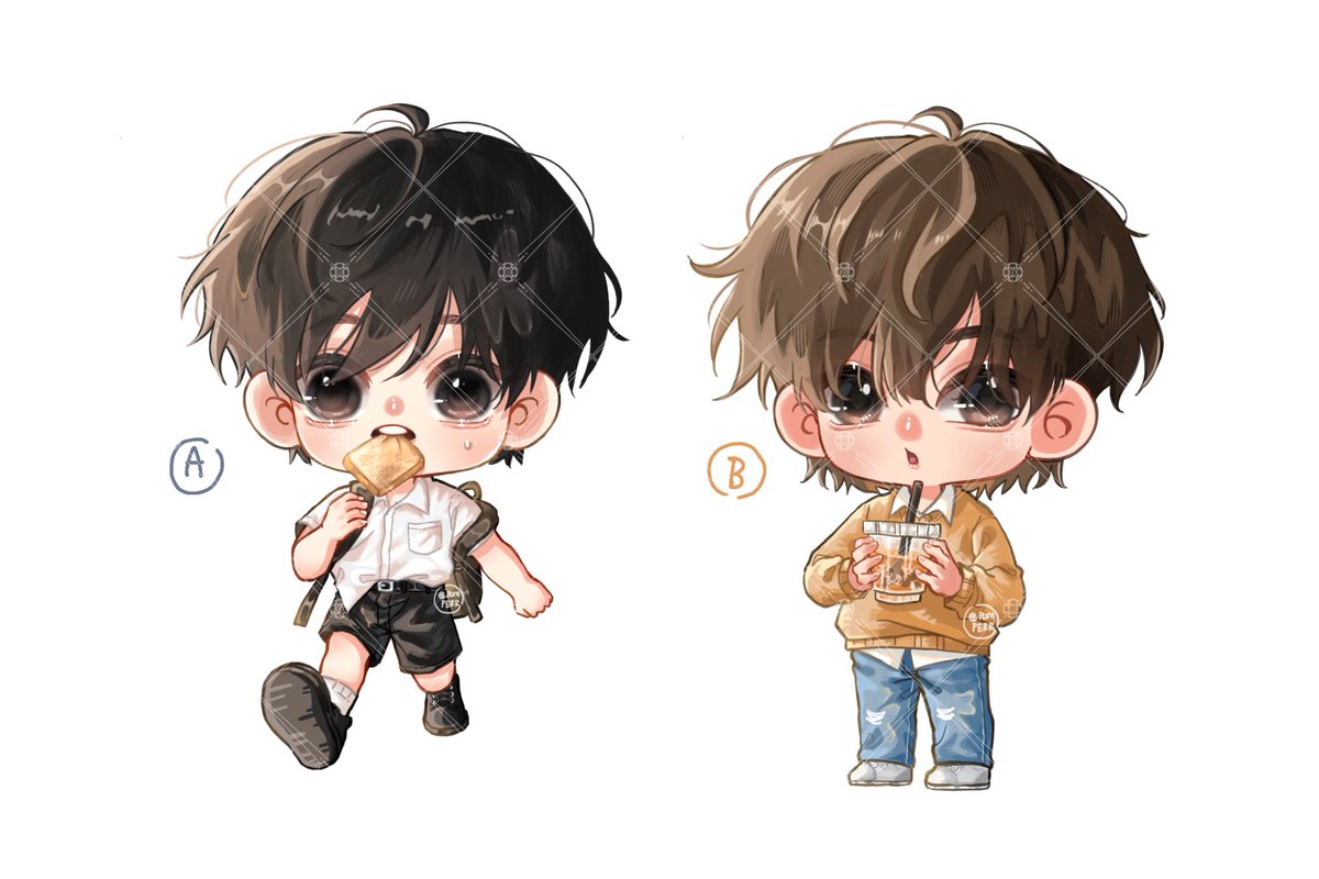 Pls rt 
✍🏻 จิบิสำเร็จ 1,000/คน (*รวมเชิงพาณิชย์)🍞🧋✨
-เปลี่ยนสีตาได้
-เพิ่มเครื่องประดับ เพิ่มไฝ ได้ 

ไฟล์ : 350dpi พื้นหลังขาว/พื้นหลังใส 
สนใจจองในเมนชั่นหรือ Dm ได้เลยค่า

#จิบิสำเร็จ #ปกสําเร็จ #ปกebook #ปกนิยายสำเร็จรูป #รับวาดจิบิ