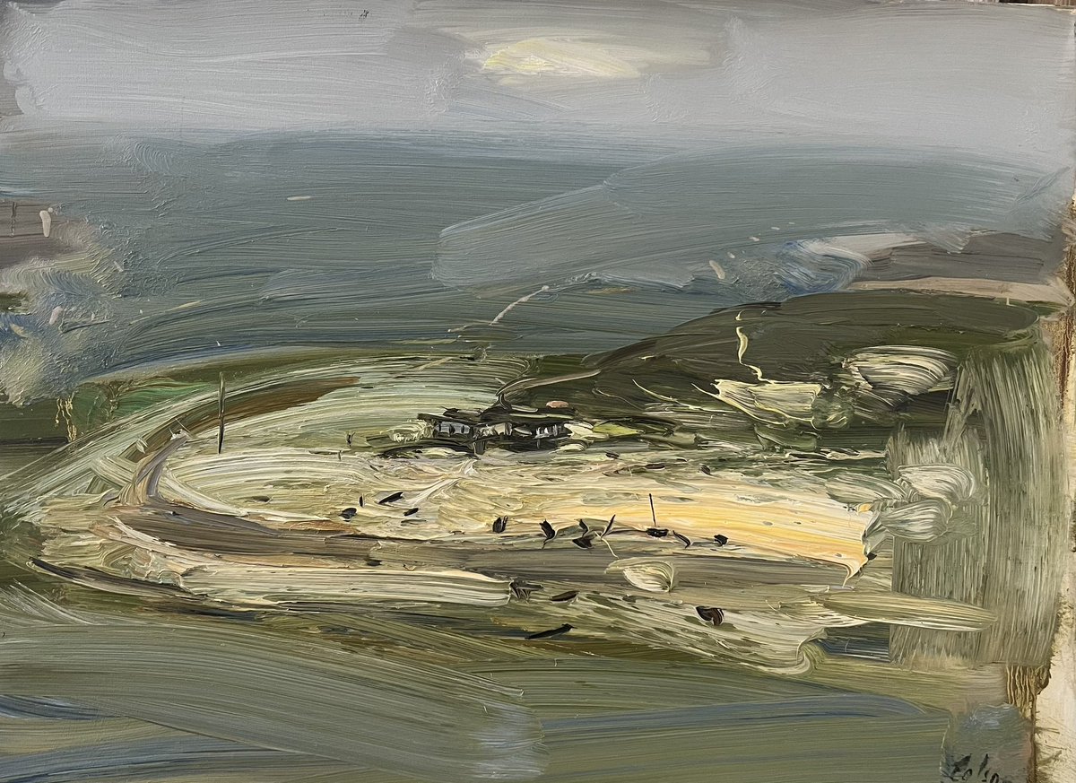 Hayling Island Sailing Club (circa 1943) In memory of Major AFL Colson Captain in COPP 8 #oilpainting <a href="/haylingislandsc/">HISC</a> #copp #combinedoperationspilotageparties <a href="/copp_survey/">COPP Survey</a> <a href="/SeaSpitfires/">Stephen Fisher</a>