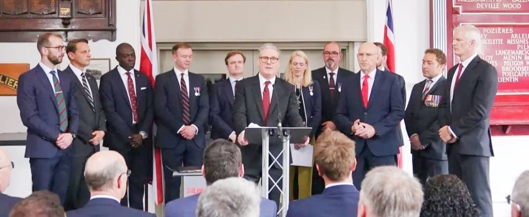 BayoAlaba's tweet photo. It was an honour to be invited to join @Keir_Starmer and @JohnHealey_MP to launch Labour's triple lock on the UK's nuclear deterrent.
Keeping our country safe is the bedrock of stability that the British people rightly expect from their government. As a former serviceman myself, I can see how 14 years of Tory government have imperilled that, with the Army cut to its smallest size since Napoleon, missed recruitment targets every year, morale at record lows. Britain will be better defended with a Labour government.