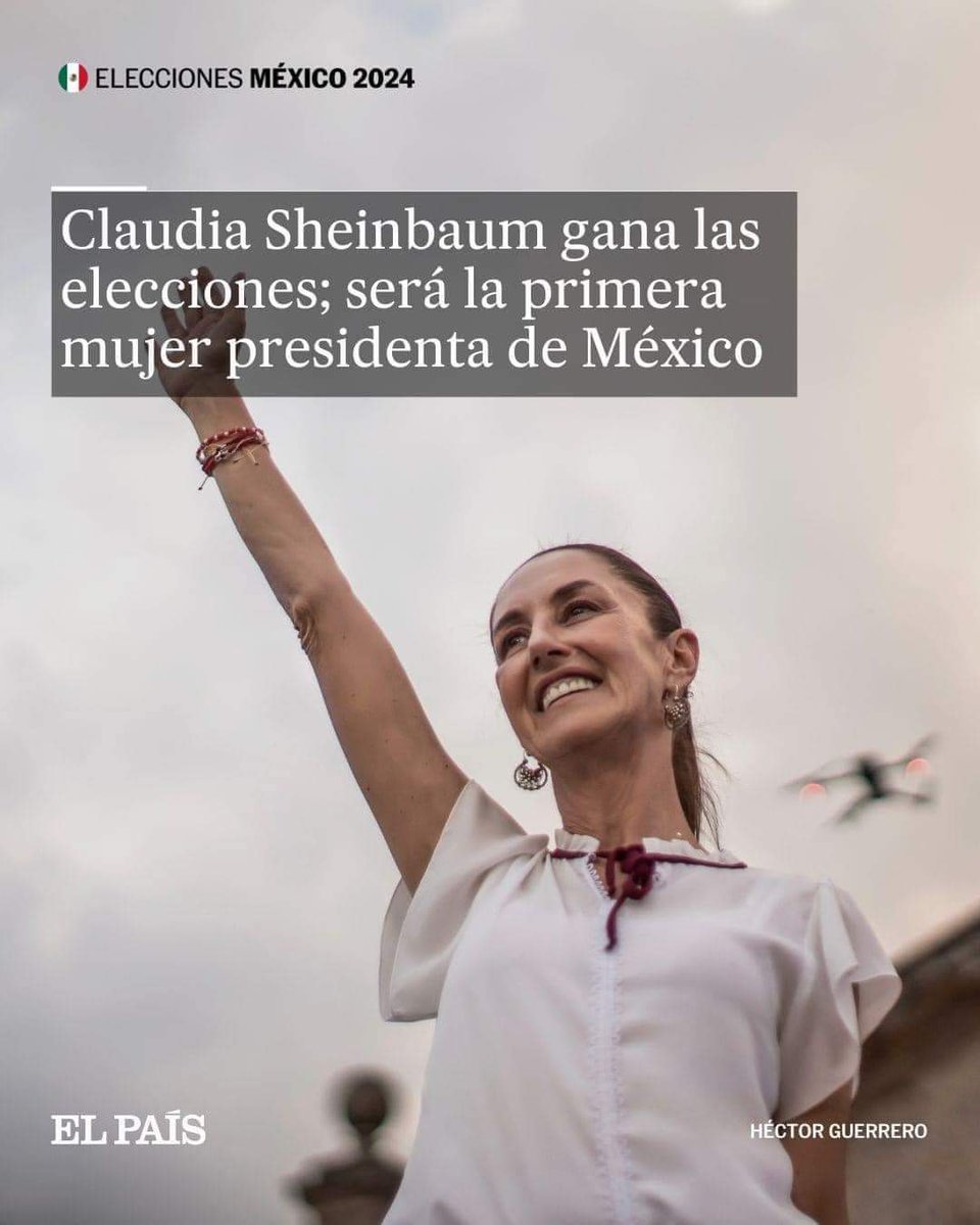 Momento histórico para México; la primera mujer presidenta.