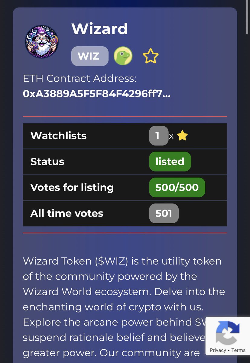 wizardtoken_'s tweet image. ✨ Thanks to our amazing community, we gained enough votes to list on Coin Lens! ✨ 

@Coinlens001 

coinlens.net/detail.php?id=…