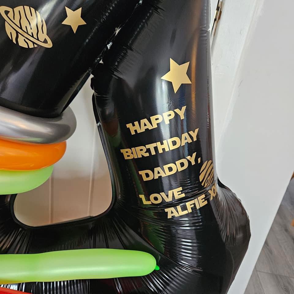 Came home from work last night and <a href="/Stace_Burns/">Stacey Burns</a> had made me this from ma boy… no points for guessing what age I am today 🤣🥰 thank you gorgeous 🧡 I love it 😁