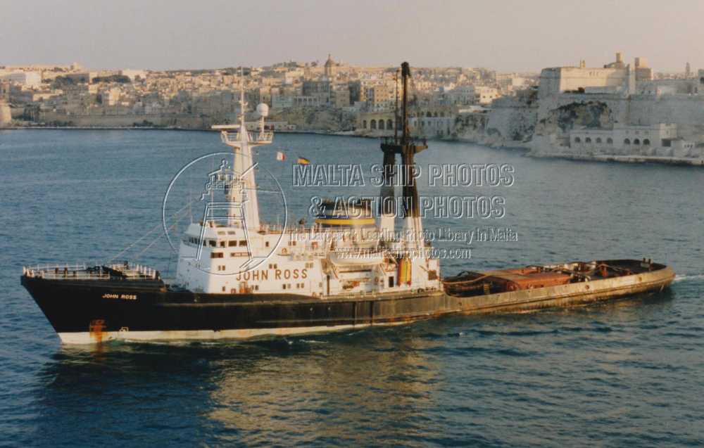 Shipguru's tweet photo. #SouthAfricanbuilt and #owned #oceangoingtug #JOHN_ROSS #leaving #grandharbourmalta - 1997 - https://t.co/nfgboxcB5B - NO PHOTOS can be used or manipulated without our permission https://t.co/xcE8dAgtNS
