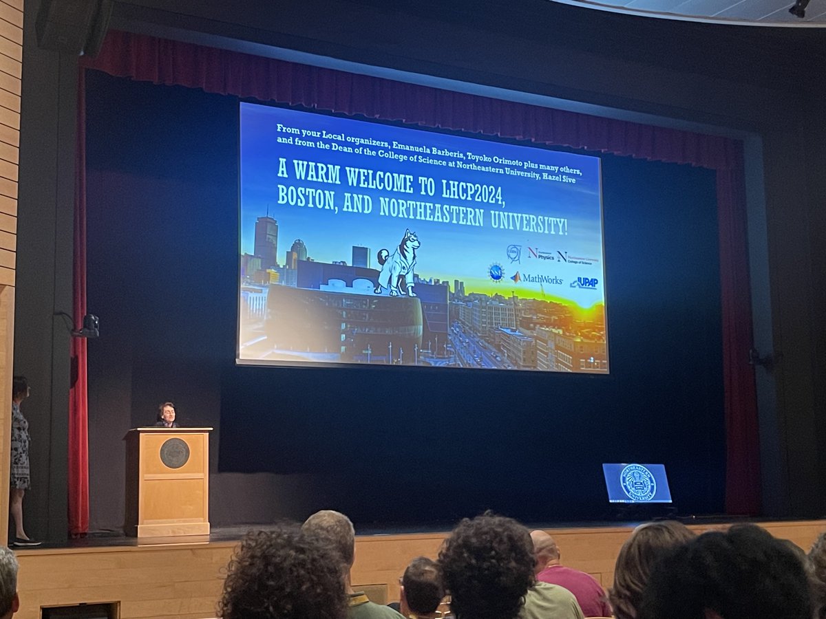 #LHCP2024 has officially begun with a warm welcome from Dean Hazel Sive to Northeastern University and Boston!