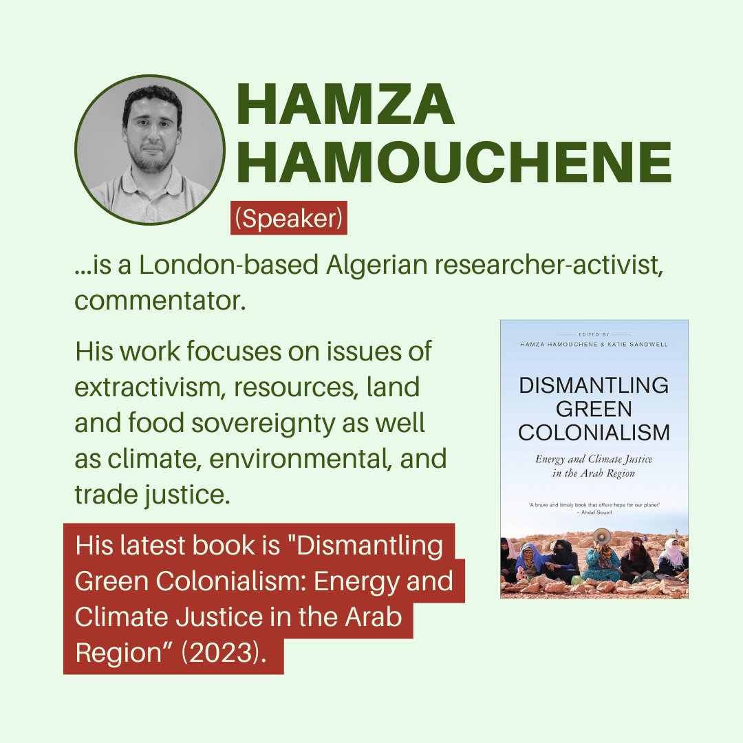 Join the panel discussion on June 5 at 5 GMT and listen to the scholars Lucia Rebolino, Hamza Hamouchene and Adam Hanieh in order to educate your self and to build a stronger movement. Nothing is more important than to connect these two struggles.