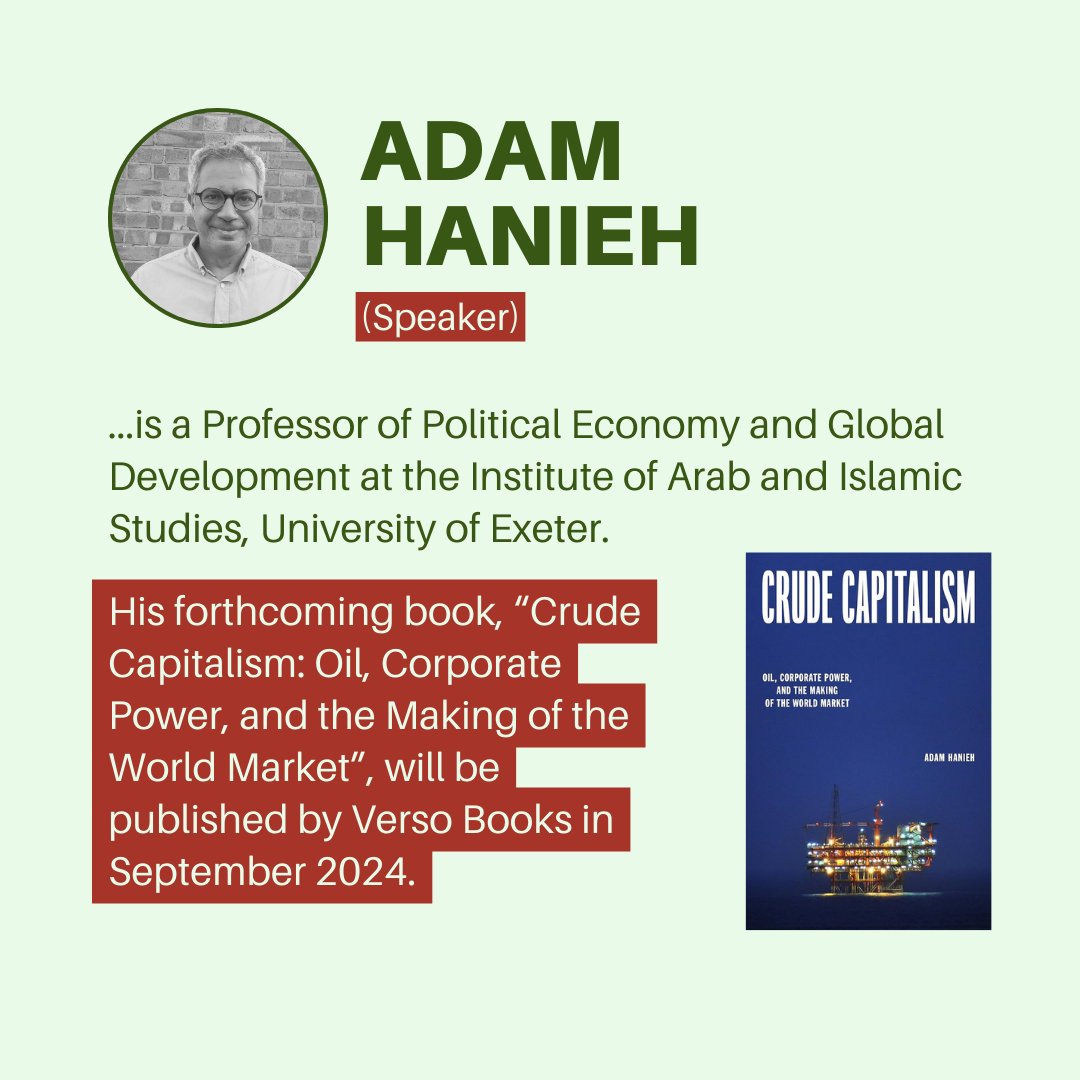 Join the panel discussion on June 5 at 5 GMT and listen to the scholars Lucia Rebolino, Hamza Hamouchene and Adam Hanieh in order to educate your self and to build a stronger movement. Nothing is more important than to connect these two struggles.