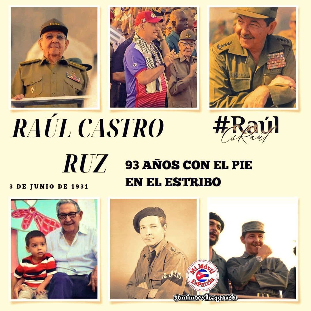 Agradecemos su compromiso y entrega a nuestro pueblo .Muchas felicidades en su 93 cumpleaños .#RaulEsRaul <a href="/cubacooperaven/">Brigada Médica Cubana en Venezuela</a> <a href="/Cubacooperabol2/">Brigada Médica 🇨🇺 Bolívar🇻🇪</a> #CubaCoopera #CubaPorLaVida