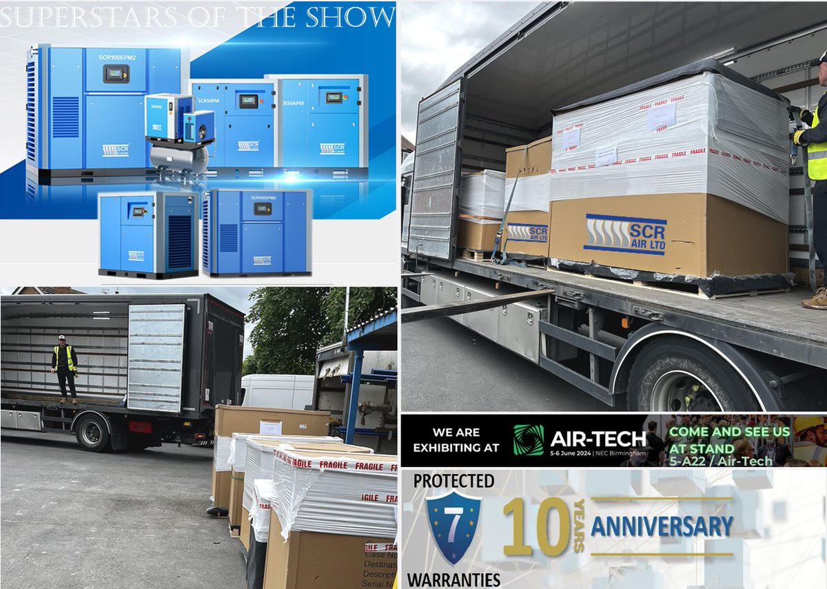 In the USA it's "Burminghaam"
They often stretch their vowels you see
While over here it's Birmingham
As in Birmingham, NEC
That's where you'll find both Mike &amp; Nigel
And there the 2 of them will star
To showcase the compressor range
By much-respected SCR

Air-Tech 5-6 Jul 5-A22