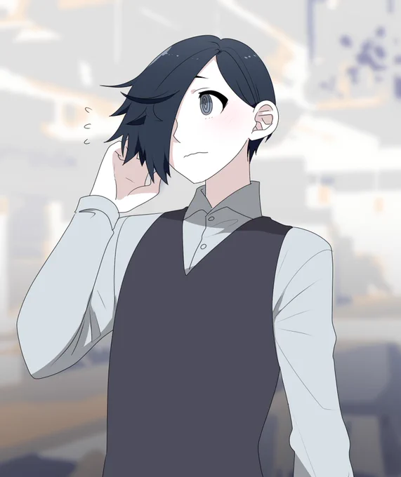 ソット(ちょっと照れる) 