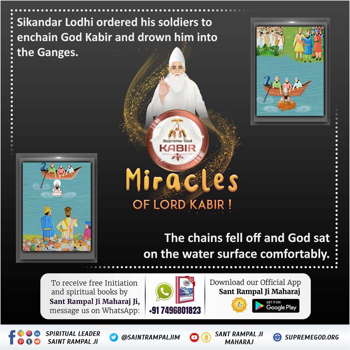 #समर्थ_कबीर_की_समर्थता_जानें
Gorakhnath had come to do a spiritual discussion with Swami Ramanand but in his place, Lord #Kabir Himself did a discussion with Gorakhnath. Lord Kabir defeated Gorakhnath in the spiritual discussion, acquainted him
God Kabir Prakat Diwas 22June