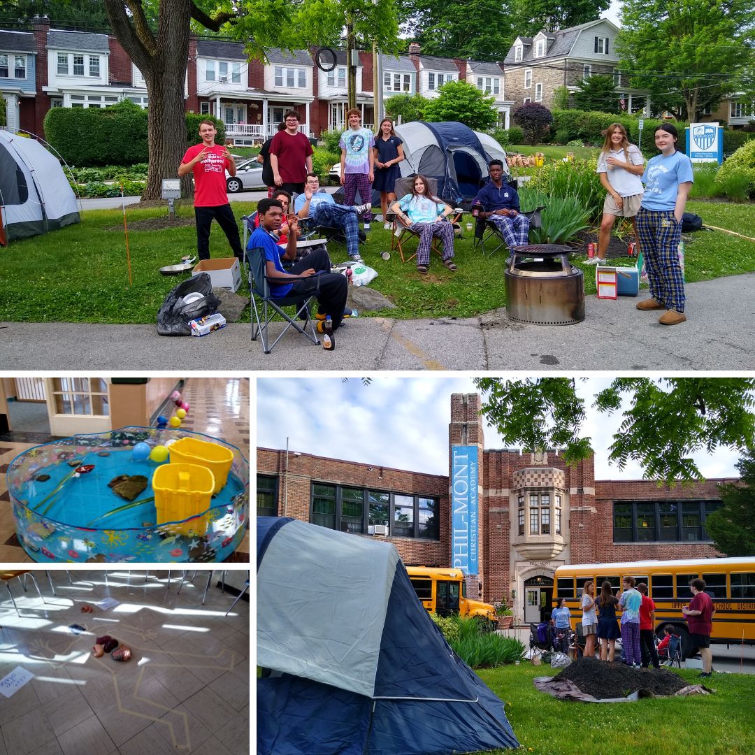 philmontca's tweet photo. Senior Prank Day
We won't "celebrate" it, but we will acknowledge it.
Parking craziness, confetti everywhere, a wading pool, a crime scene, streamers, general disorder, and camping out in the front circle to welcome students and staff to the school. It looks like they had fun. https://t.co/uOLefcd6i2