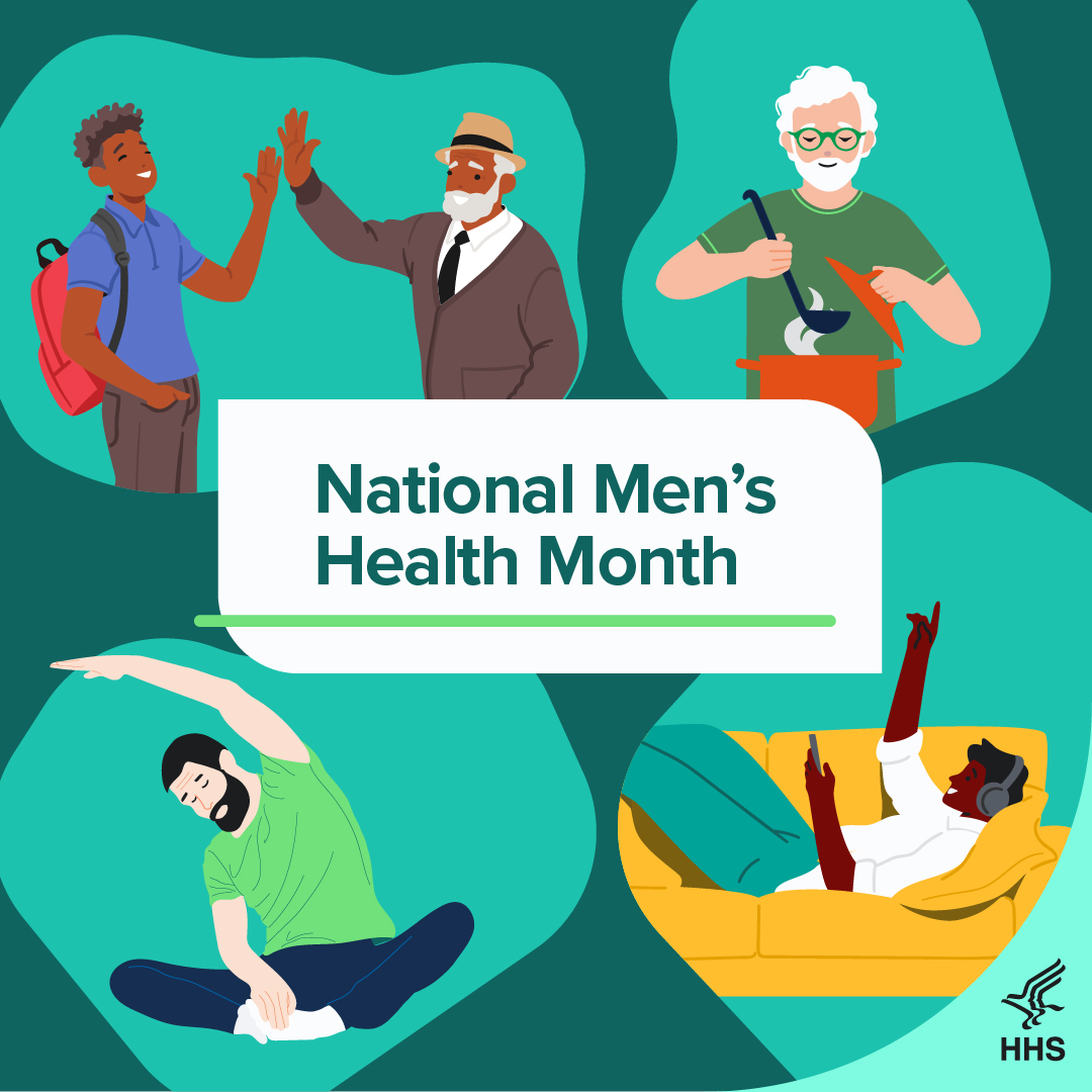 HHS.gov (@hhsgov) on Twitter photo Men are at higher risk than women for many serious diseases, including heart disease, lung cancer, and HIV. During #NationalMensHealthMonth, we encourage men to take charge of all aspects of their health, including their physical, emotional, and mental well-being. 💙 Men are at higher risk than women for many serious diseases, including heart disease, lung cancer, and HIV. During #NationalMensHealthMonth, we encourage men to take charge of all aspects of their health, including their physical, emotional, and mental well-being. 💙