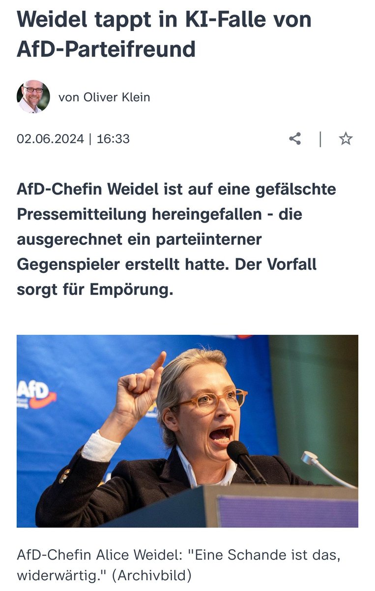 Jetzt verarschen sie nicht nur ihre Wähler sondern auch die Parteispitze 😂😂😂#noafd