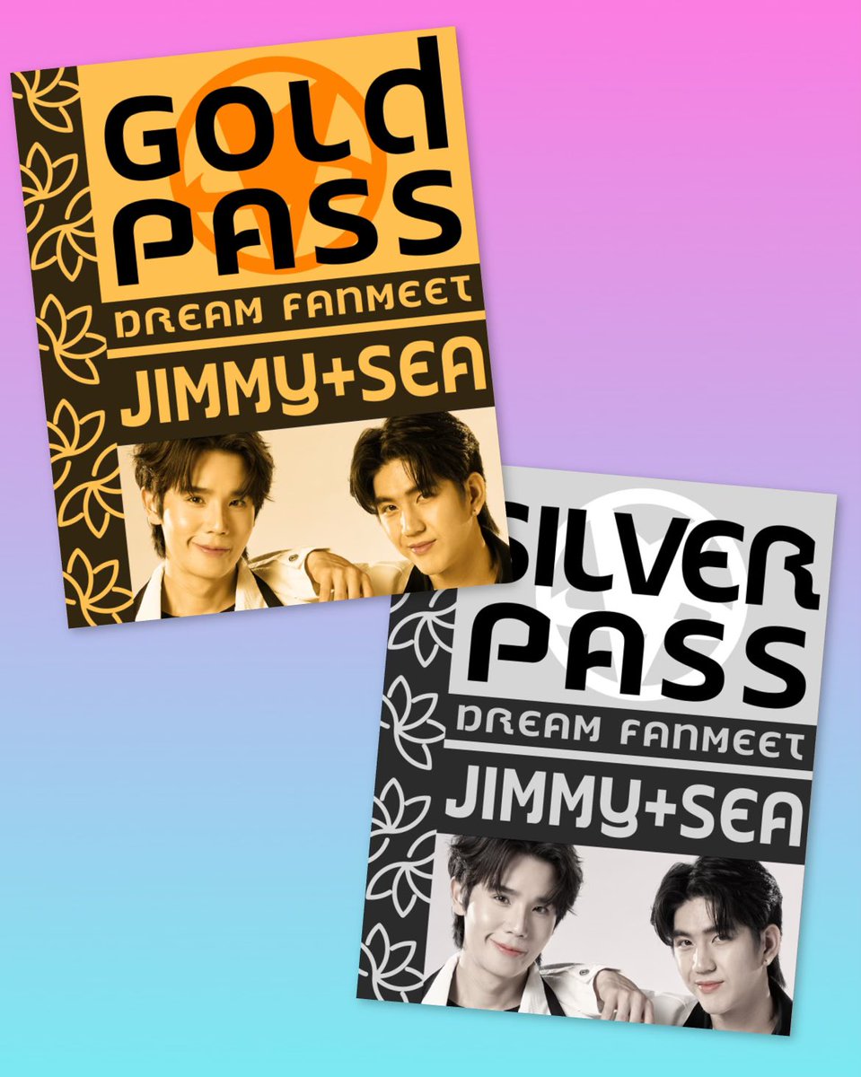 JusInBelloCon's tweet photo. We have a few returning Gold and Silver passes for Jimmy&amp;Sea Fanmeet!
You can book them on our website as per usual! 

##JIBDreamFanmeet3 #JIBDream #Jusinbellocon #jibevents
#PondPhuwin #JimmySea
#ThaiBLFanmeet #thaibldrama #GMMtv2024 #GMMTV https://t.co/GlVZcYoKg1