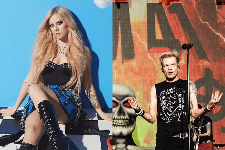 . @AvrilLavigne brought out @Sum41 frontman Deryck Whibley to perform ‘In Too Deep’ in Las Vegas over the weekend.

rocksound.tv/news/watch-avr…