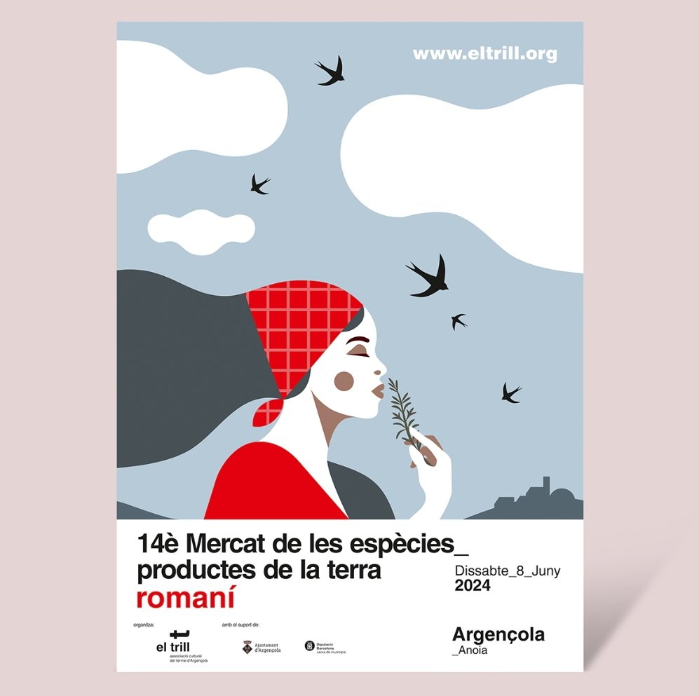 Dissabte estarem tot el dia al Mercat de les Espècies d'Argençola! 
Al costat de la parada de productes realitarem tallers familiars de descoberta de plantes aromàtiques al matí i a la tarda.