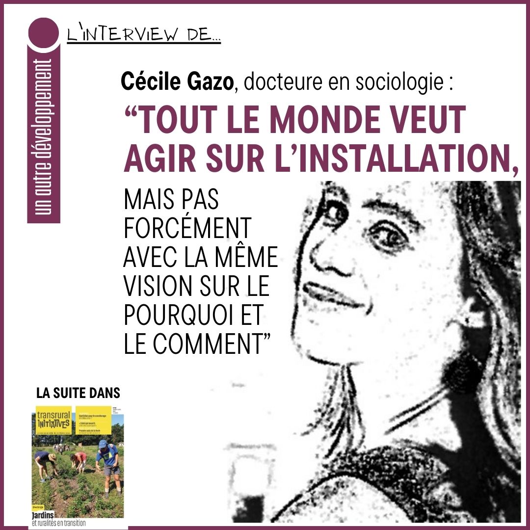 [INTERVIEW] <a href="/Cecile_Gazo/">Cécile Gazo</a>, sociologue, a soutenu en septembre 2023 sa thèse « Qui pour gouverner l’installation en agriculture ? ». Elle analyse l’évolution des politiques publiques et s’intéresse au rôle de nouveaux acteurs tels les start-up.
A lire ici : urlr.me/Z5sjQ