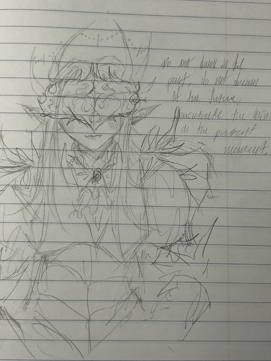 VoxVailent's tweet photo. Some drawing of an elf in armor I doodled in class 😅

#art #doodleart #artist #fantasy #armor https://t.co/1NwwP7ltbV