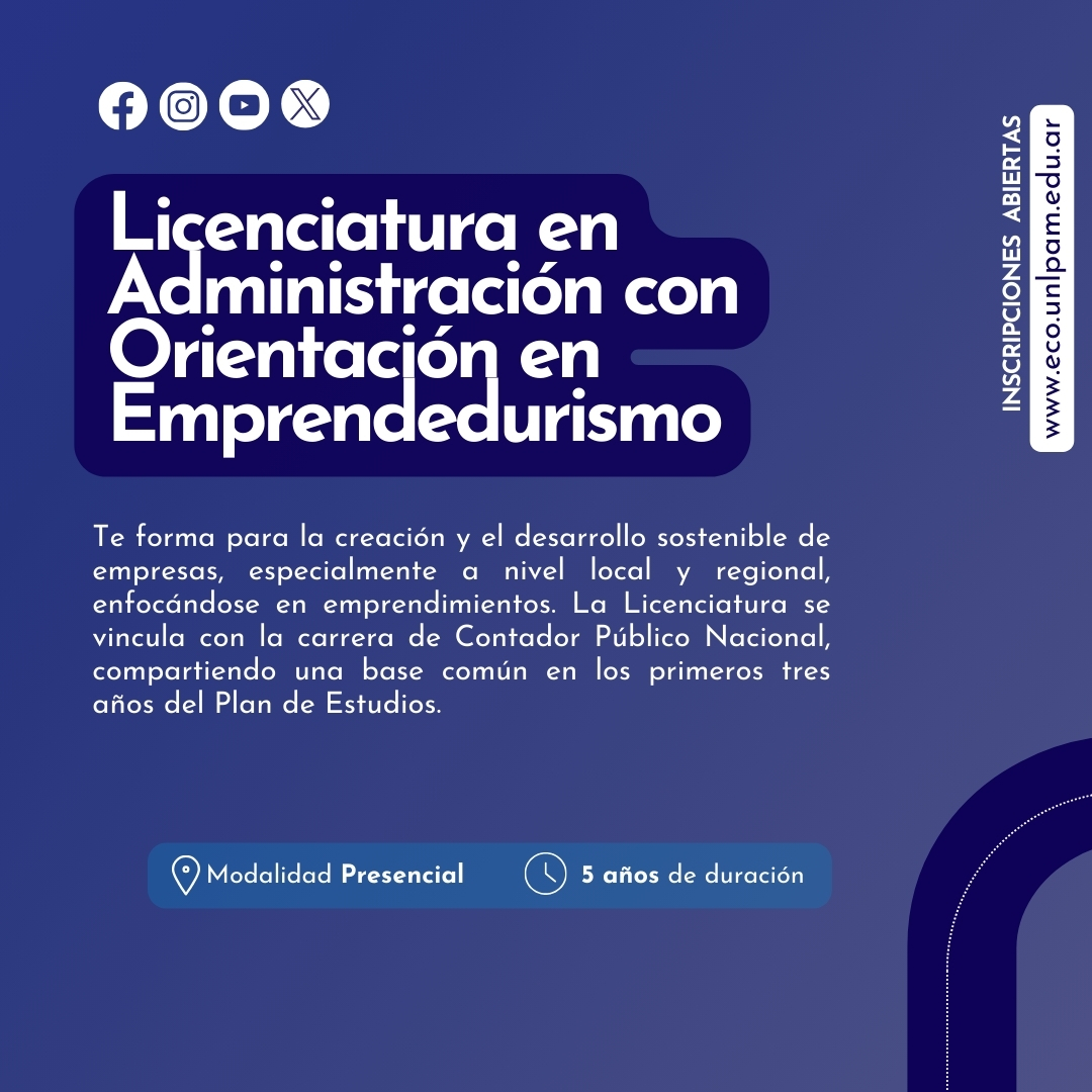 Estudiá en la #EcoJur 1-2
Este lunes 3/6 comienza el segundo periodo de inscripción
Podés realizar el trámite 100% online en nuestro sitio web hasta el 14 de junio y comenzás a cursar durante el segundo cuatrimestre, en agosto. 
Proyectá tu futuro, formate con Educación Pública