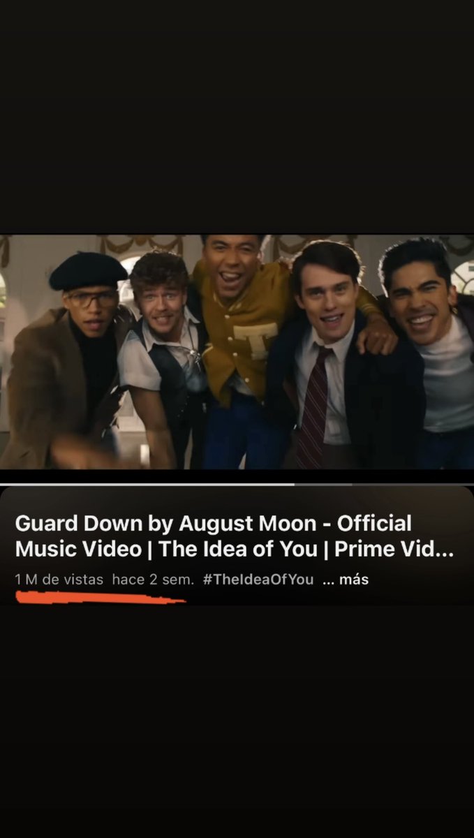 Xtinaem's tweet photo. “Guard Dowm” reaches 1M views on YouTube! 🤩🌙✨ #NicholasGalitzine #AugustMoon #GuardDown #1M #HayesCampbell #Theideaofyou #YouTube #Video @nickgalitzine @Savan_Kotecha
https://t.co/bfWpCRugt5… https://t.co/TlXwYwNb3f