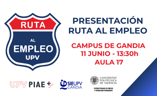 SIEGandia's tweet photo. 🚗 ¿Sabes lo que es la «Ruta al Empleo UPV»? 🤔

🚀 Se trata de un programa diseñado para acompañarte a lo largo de tus estudios y potenciar tu empleabilidad.

👉 ¡Te lo contaremos todo el día 11 de junio, a las 13:30h, en el aula 17! 

🔗 Más información: https://t.co/FjIpw5qyee https://t.co/nv5LFzKJXH