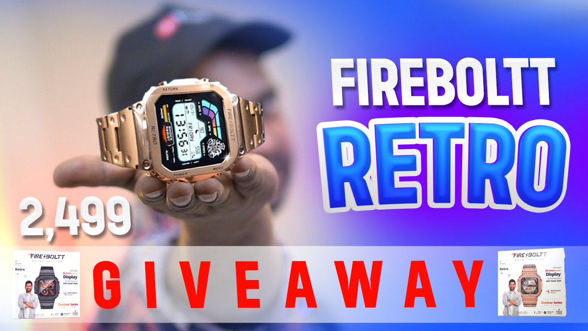 HivTech's tweet photo. #fireboltt #Retro #FirebolttRetroreview #bluetoothcalling #smartwatch2024 #shivtechintelugu
Don't Buy Fire-Boltt Retro Smartwatch Before Watching This 🔥GIVEAWAY ? https://t.co/qMO3Uc8OPQ via @YouTube https://t.co/CK4OMg4LSc