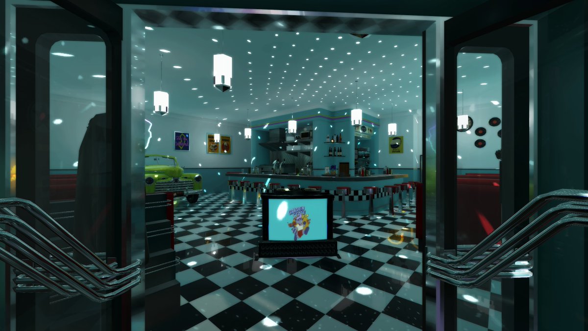 World: GSFTW DJ Diner
Author: Fooma <a href="/Foomaring/">Fooma</a> 

#VRC #VRChat_world紹介 #VRChatPhotography #VirtualPhotography #VRChatワールド紹介 #vrchatworld #VRChat