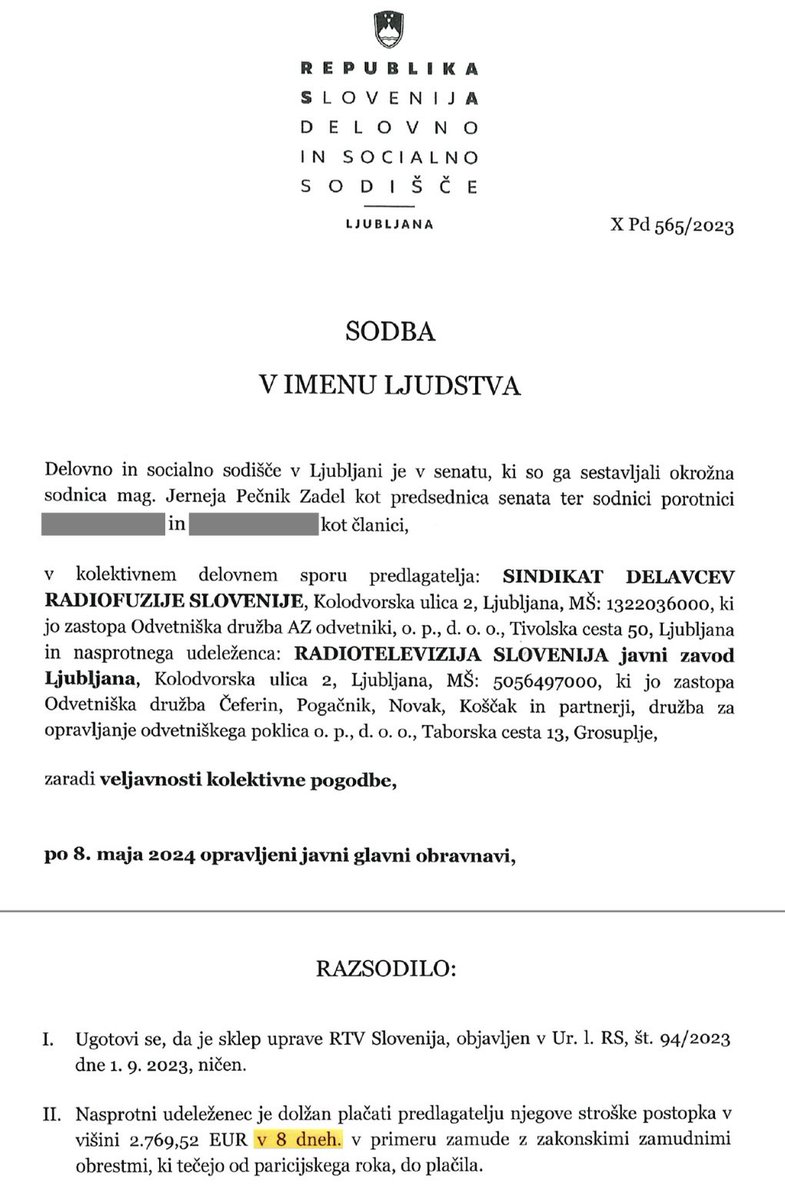 Ekskluzivno. Depolitiziranim na <a href="/RTV_Slovenija/">RTV Slovenija</a> zadeve padajo ena za drugo: Zalaznikov sindikat na sodišču ugnal propadajočo Martićevo upravo, s Čeferini vred. ⬇️