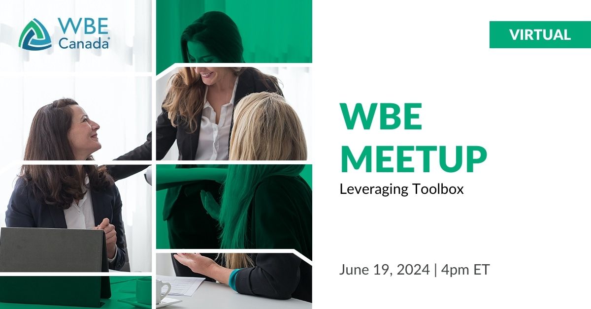 🚀Come explore our newly designed Toolbox! Get insider tips, explore program updates, and engage with the latest features. June 19 at 4:00 pm ET. Register now!  wbecanada.ca/event/wbe-meet… 
#WBECanada #Event #Meetup #Success #WomenOwnedBusiness #Toolbox