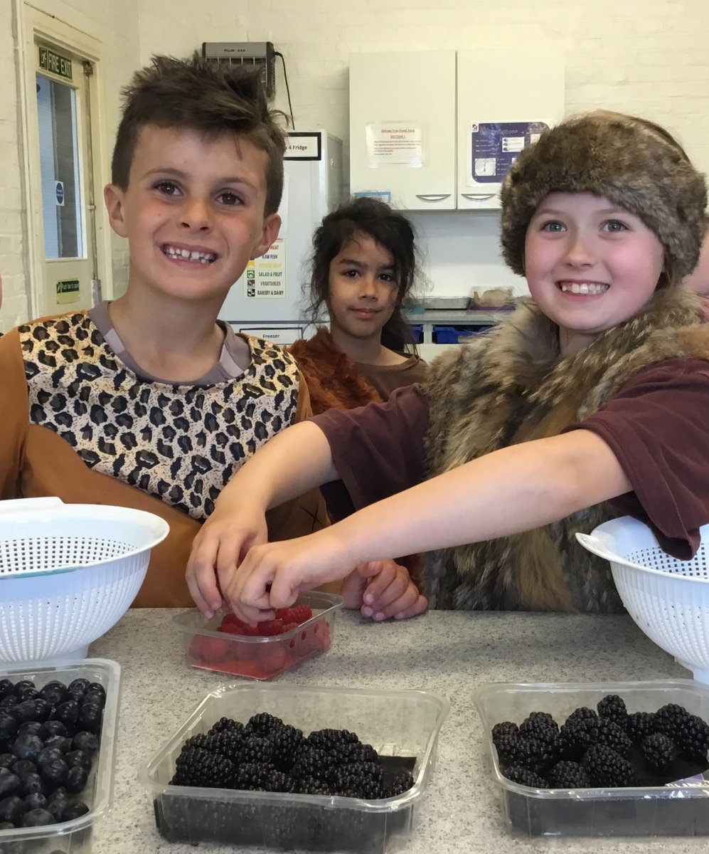 SaintNicksSch's tweet photo. #StNicksYear3 had a fantastic Stone Age Enrichment Day! Pupils began their day hunting for breakfast, got creative in the art room making handprints and clay animals, and enjoyed making a delicious Stone Age stew in the food technology room. #StNicksDiscover #StNicksLower https://t.co/pigZCTLrfR