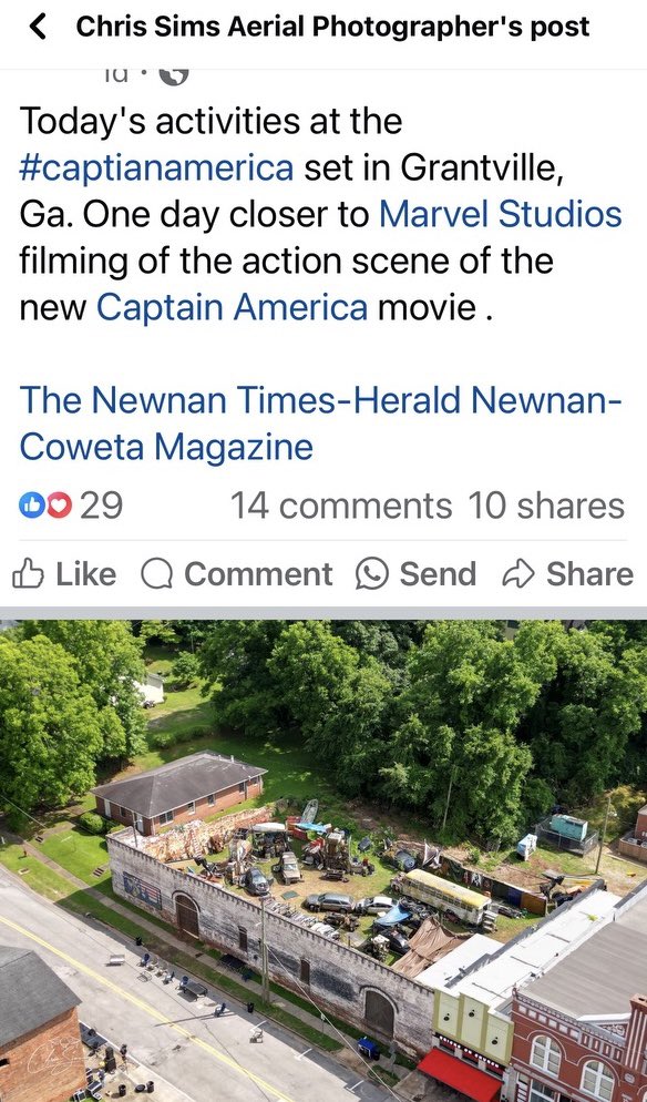 SudduthPhillip's tweet image. Superman is filming 15 minutes away in one direction, Captain America 15 minutes away in the other direction. #GeorgiaFilm #Comics