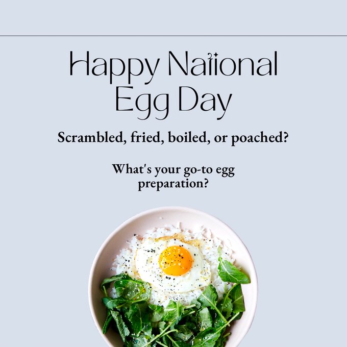My go to is poached or scrambled depending on how much time I have but I also love over easy&hellip;I just love<a href="/tag/nationalday"class="tags"><span>#nationalday</span></a>