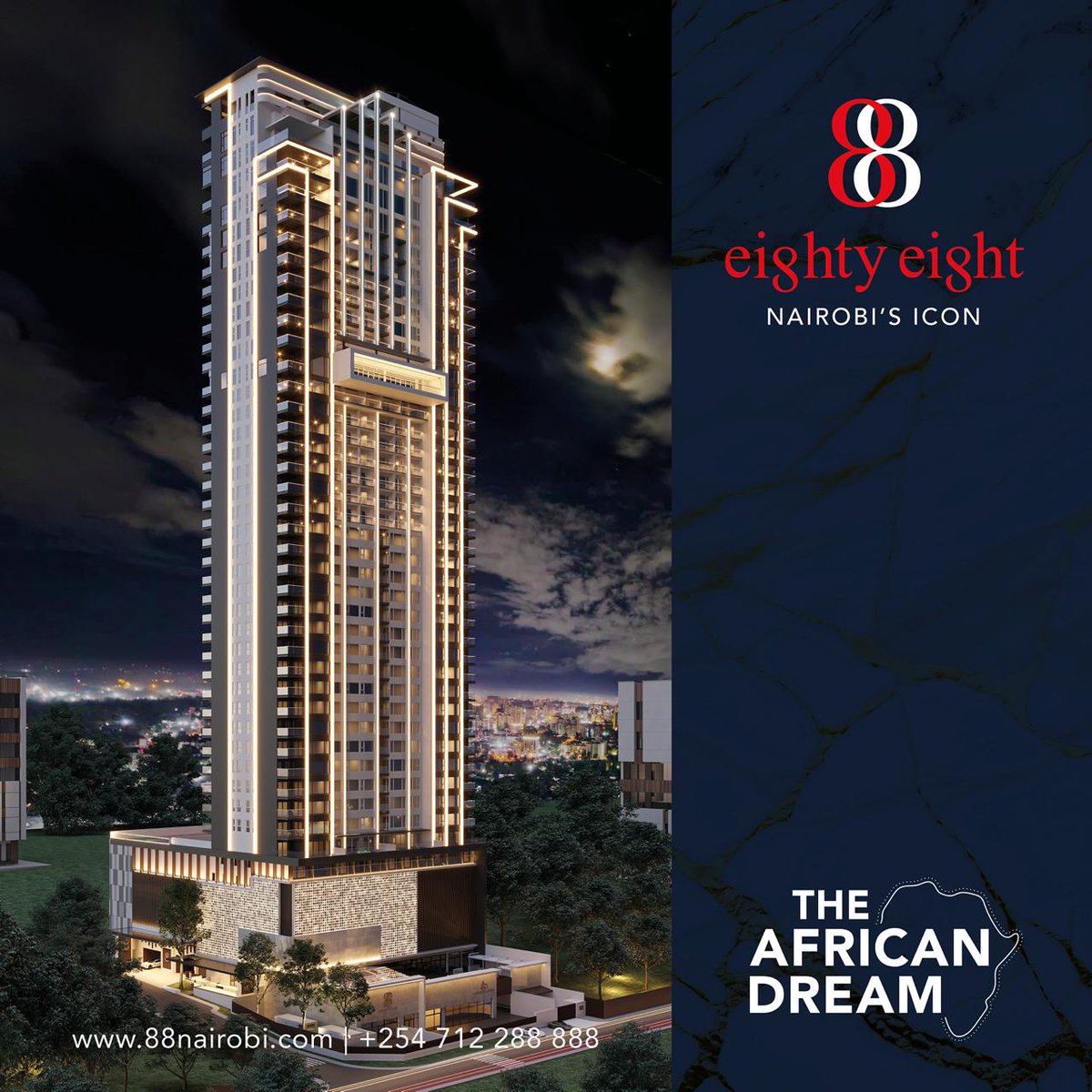 88Nairobi's tweet photo. NOW ALL ENHANCED.

📌Construction ongoing
☎️ +254 712 288 888 to Book your unit.
#NairobisIcon
#The88Deal
#LuxuryLiving
#NairobiDreamHomes
#NairobiRealEstate
#LuxuryPropertyForSale
#iconicpropertyinnairobi
#Property
#nairobi
#upperhill
#theafricandream https://t.co/IMWKsxD6UK